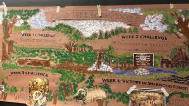 Poster of Sherwood Forest designed by elementary students